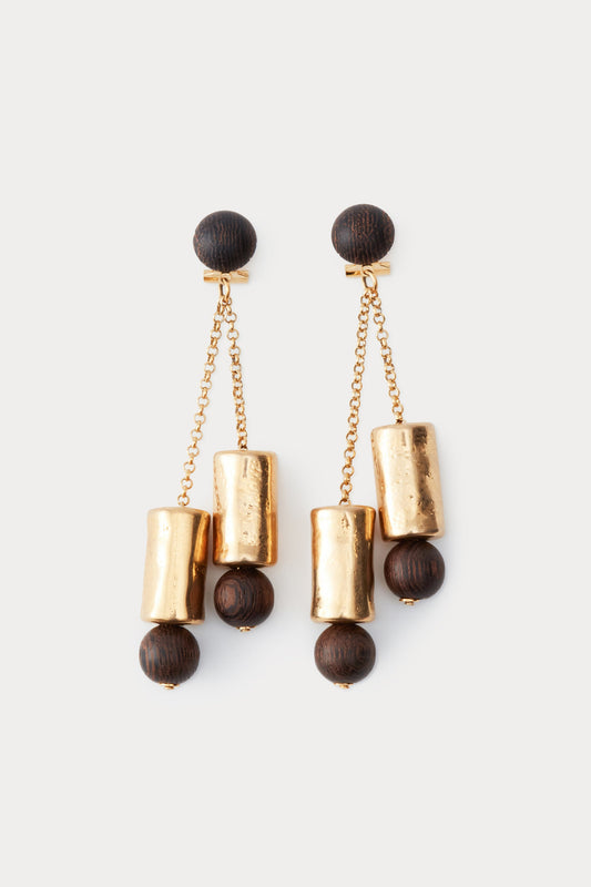 Bambu Earring Vintage Gold