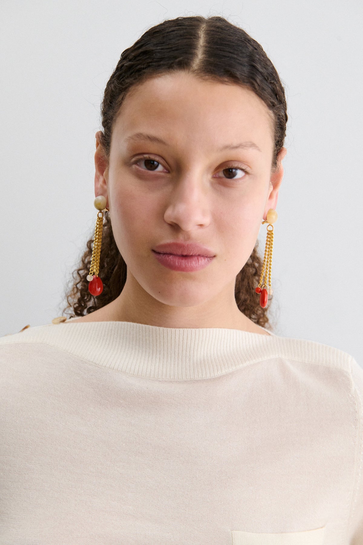 Bootes Earrings Cream Multi