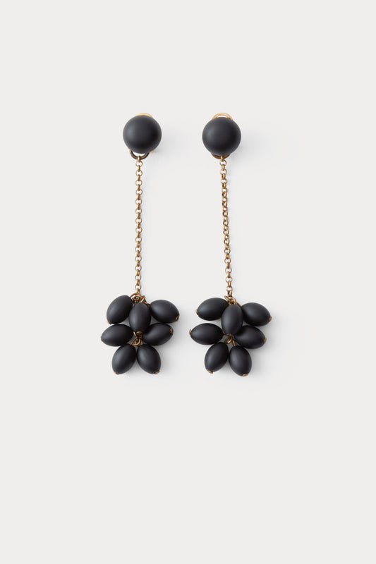 Laurel Drop Earring Matte Black