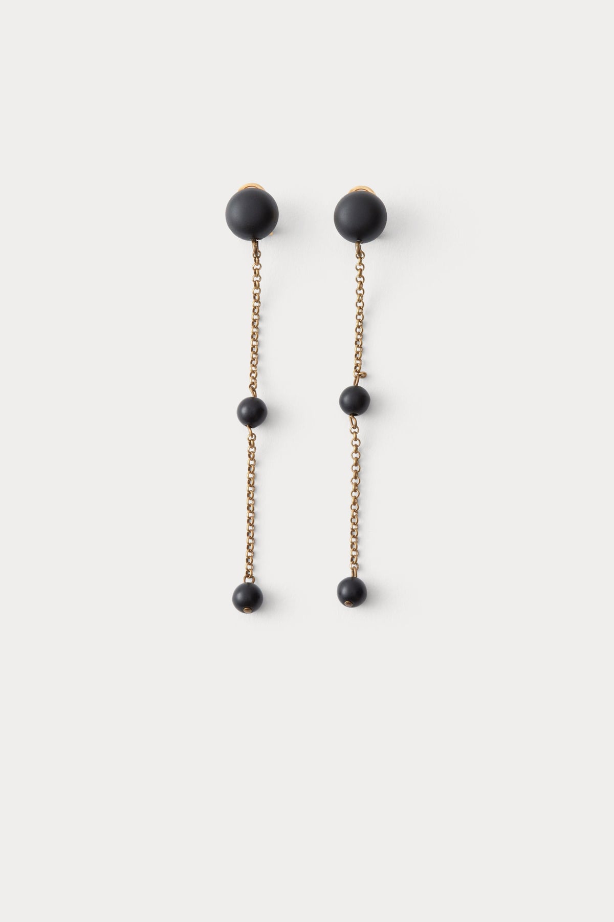 Morse Earring Matte Black