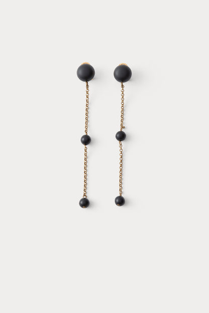 Morse Earring Matte Black