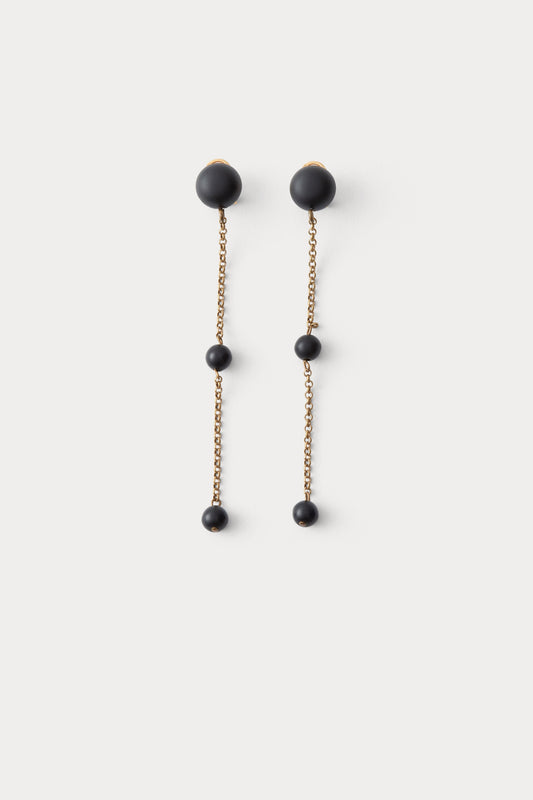 Morse Earring Matte Black