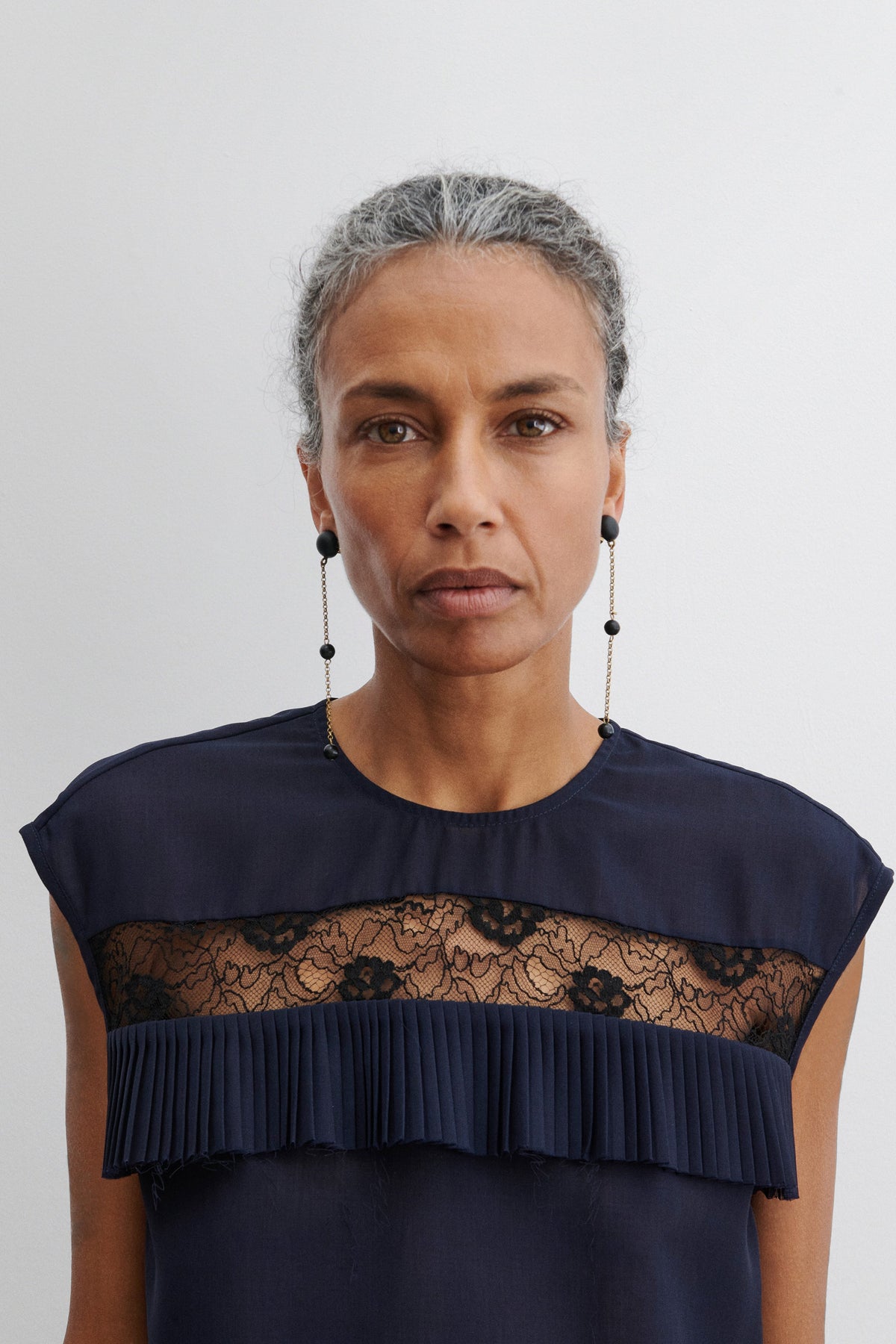 Morse Earring Matte Black