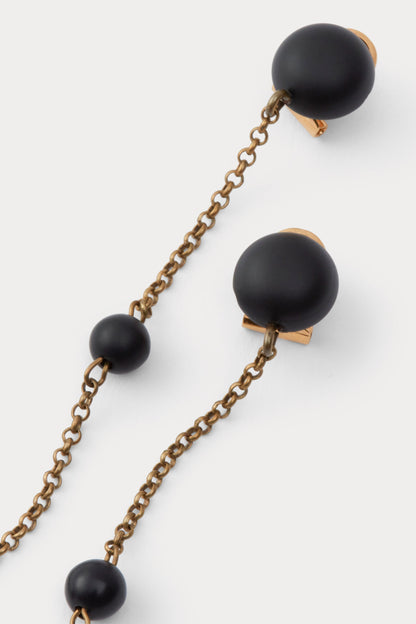 Morse Earring Matte Black