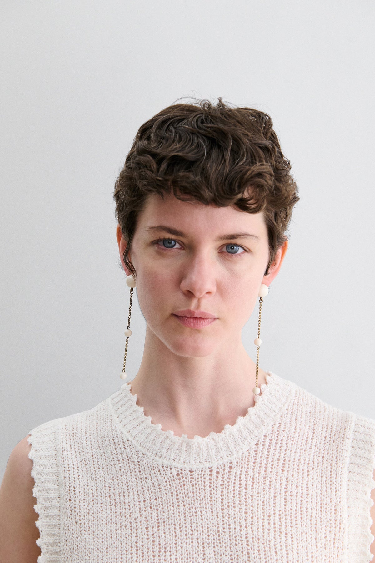 Morse Earring Matte Black
