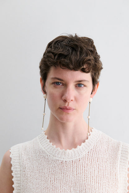 Morse Earring Matte Black