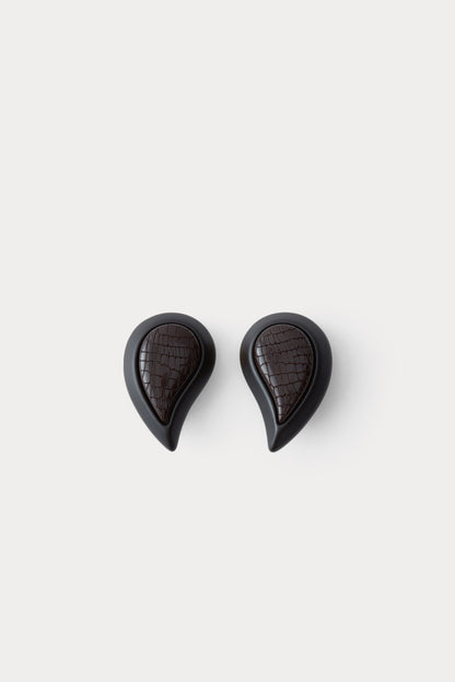 Paisley Earring Black Snake