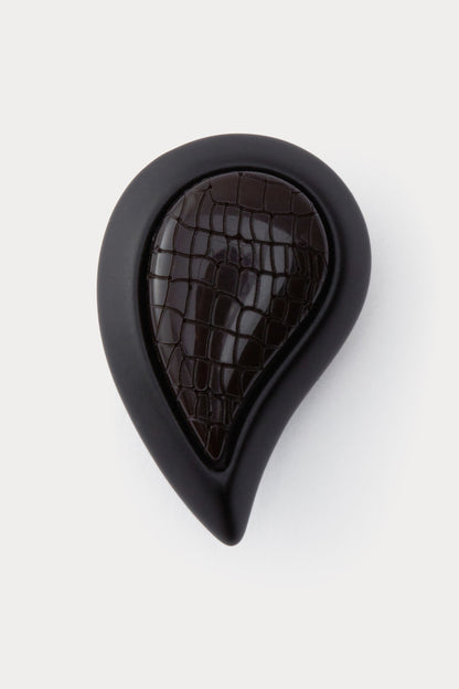 Paisley Earring Black Snake