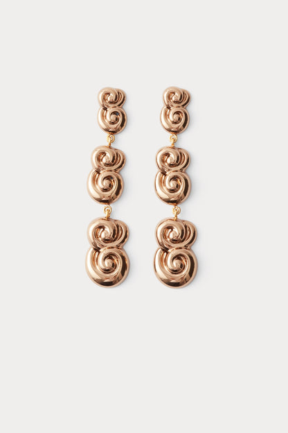Croissant Earring Old Gold