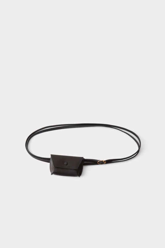 Double Wrap Hamecon Card Slot Belt Black