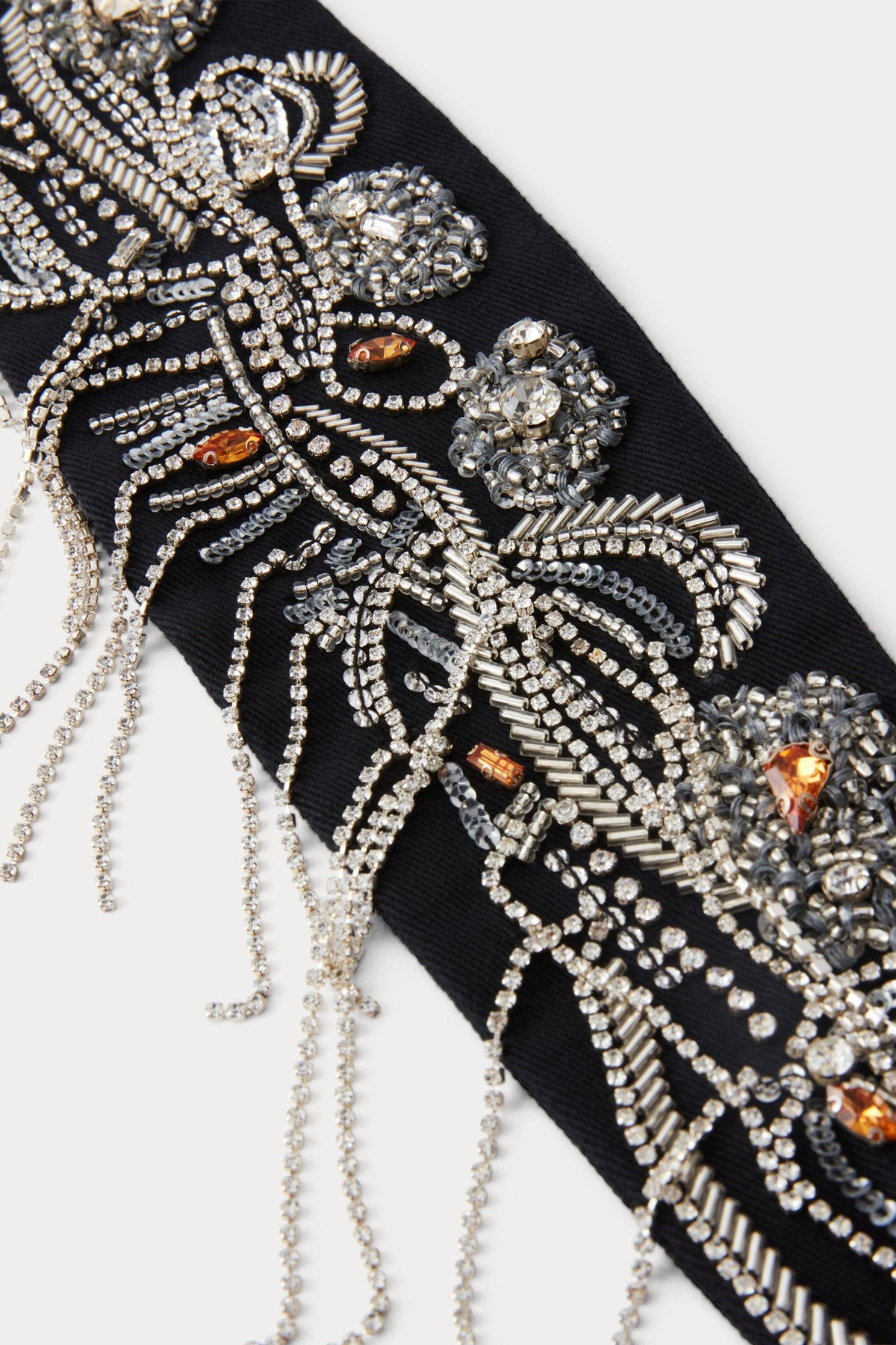 Embroidered Toga Belt Black