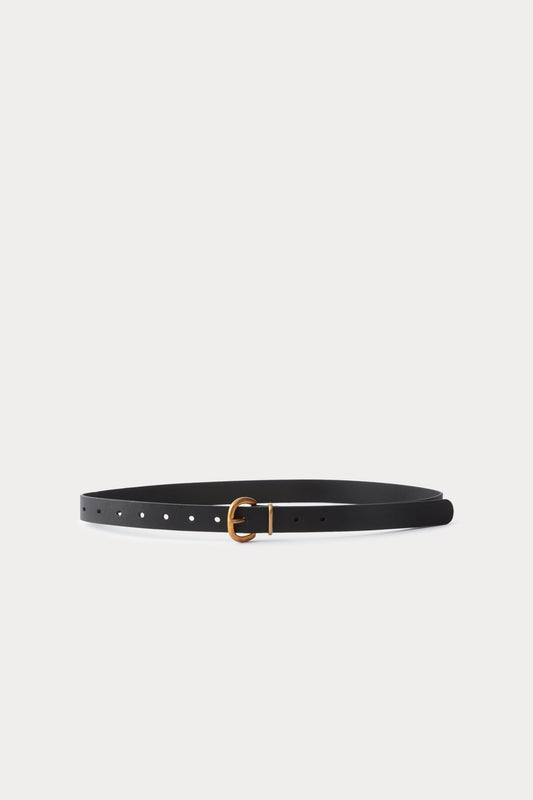 Thin Estate Belt Black\/Gold