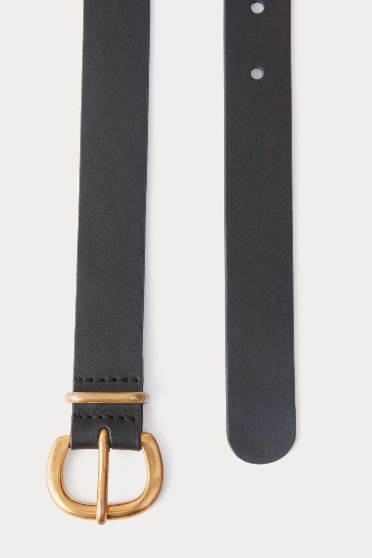 Thin Estate Belt Black\/Gold