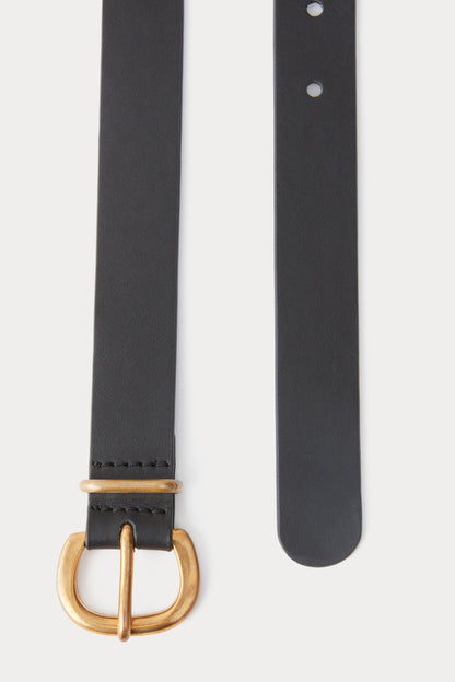 Thin Estate Belt Black\/Gold