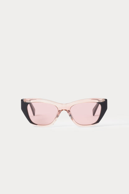 Ayres Sunglasses Black\/Clear Pink