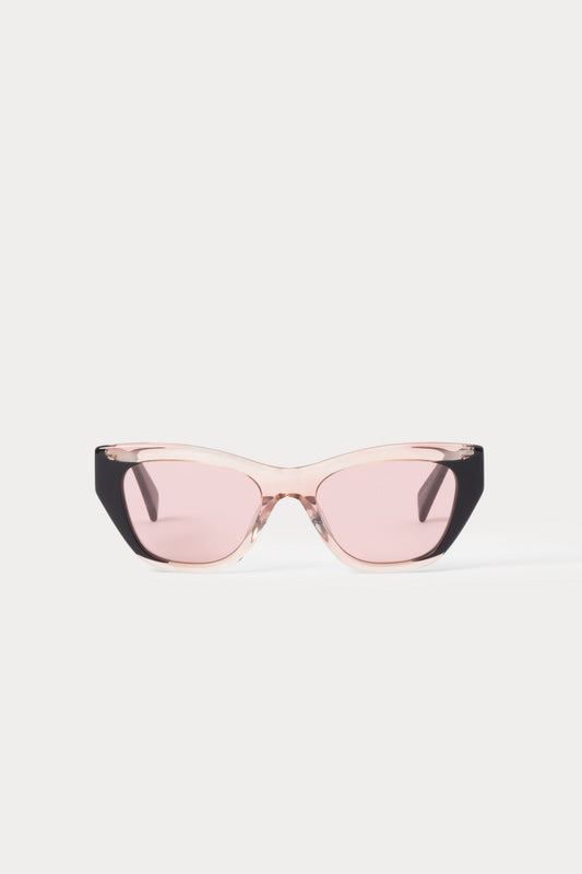 Ayres Sunglasses Black\/Clear Pink