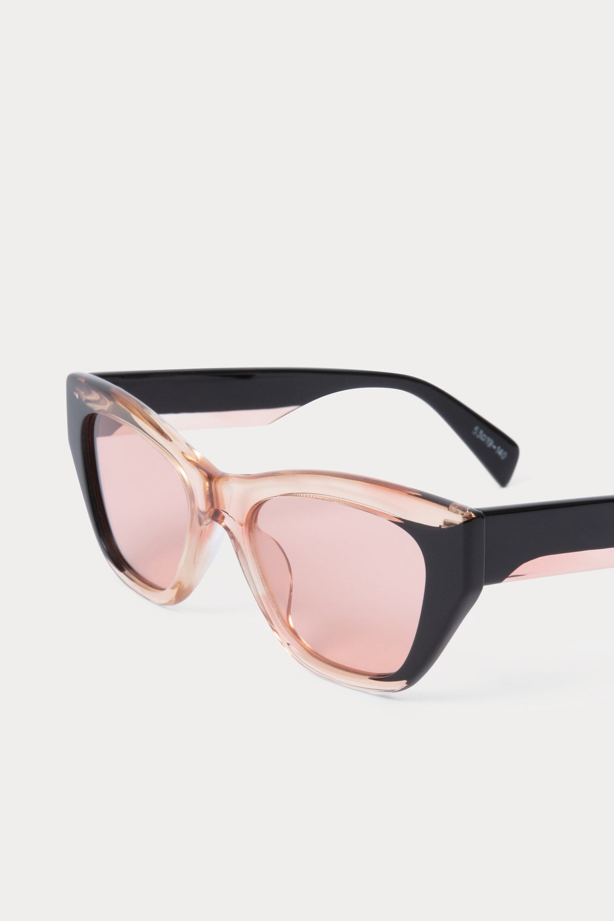 Ayres Sunglasses Black\/Clear Pink