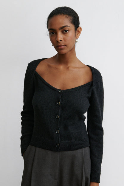 Etla Cardigan Black