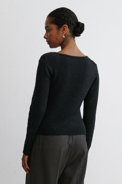 Etla Cardigan Black