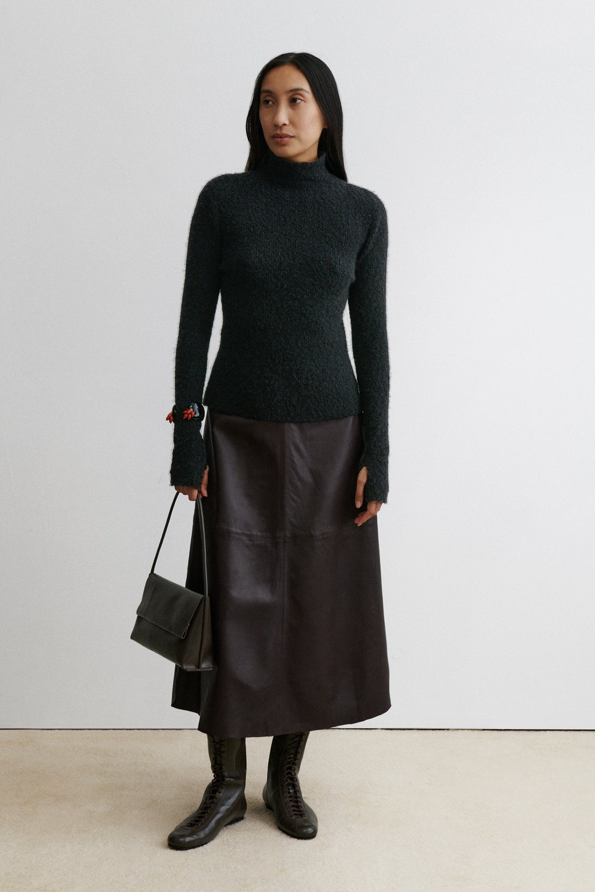 Breccia Turtleneck Black