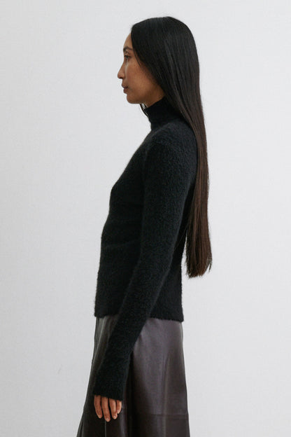 Breccia Turtleneck Black