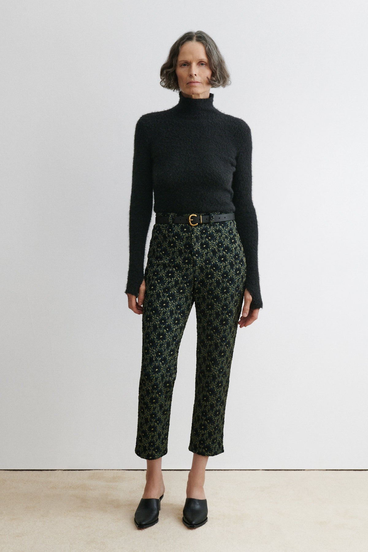 Breccia Turtleneck Black