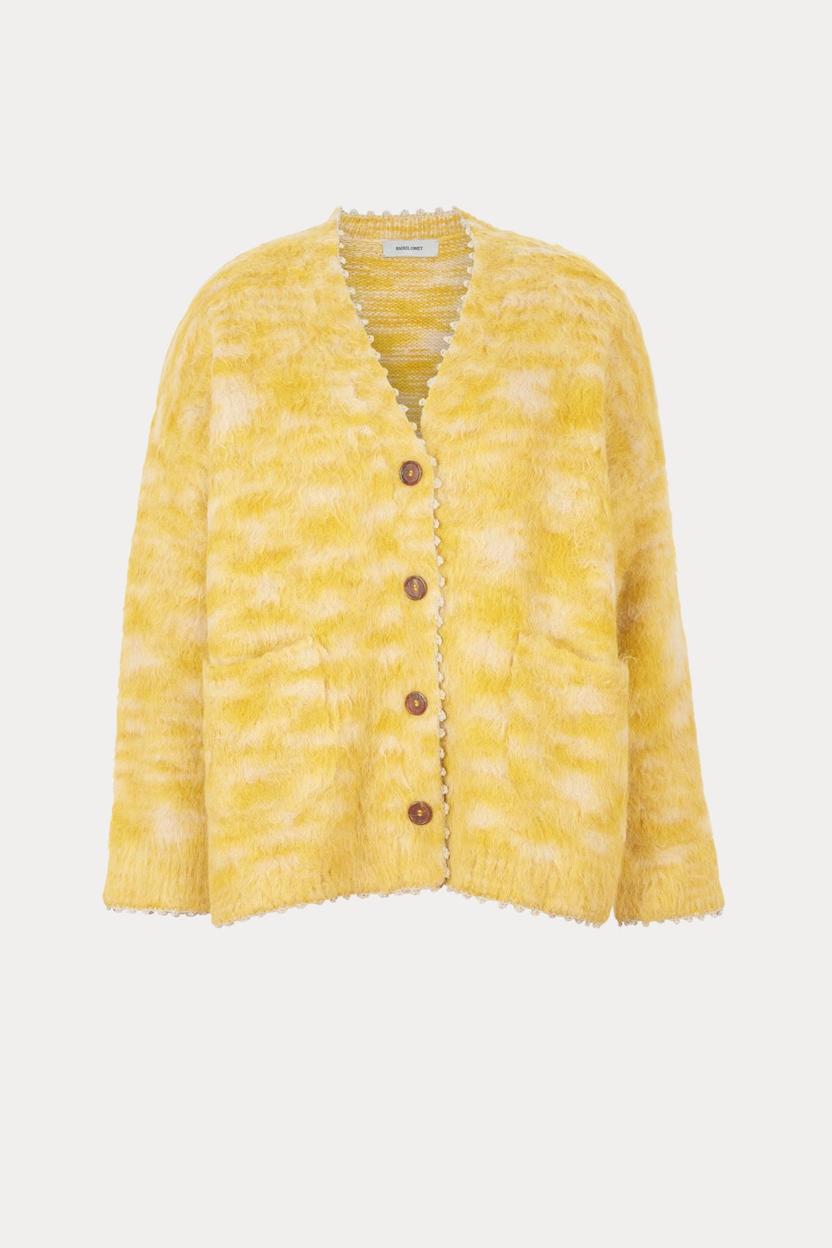 Fuchs Cardigan Chartreuse Space Dye