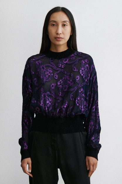 Notte Top Midnight Purple