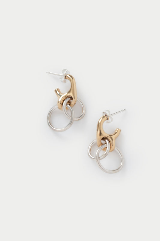 Quarry Isak Earring Pair Brass