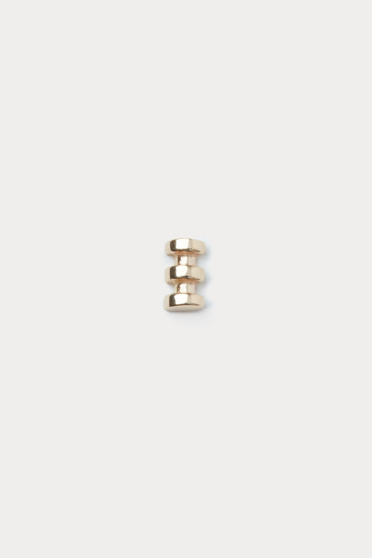 Quarry TriSemi Earring Single Gold