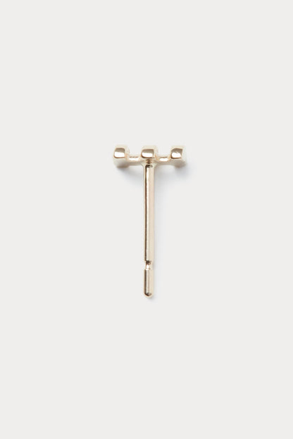 Quarry TriSemi Earring Single Gold