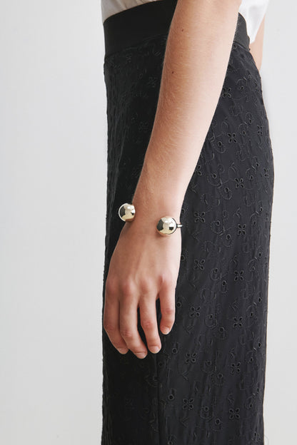 Quarry Double Opis Cuff Silver