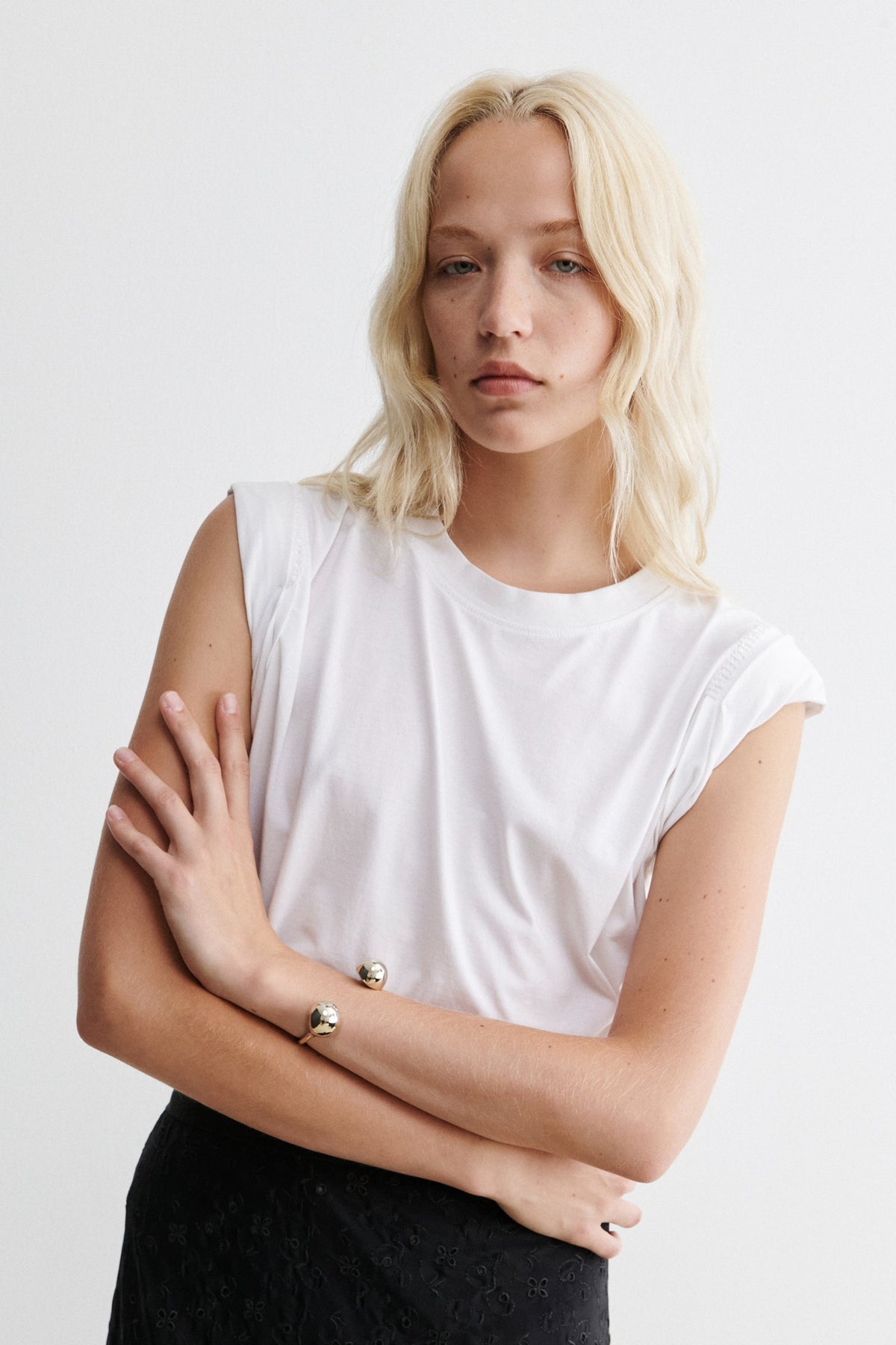 Quarry Double Opis Cuff Silver