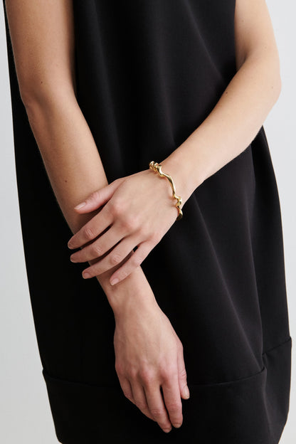 Quarry Whorl Cuff Brass