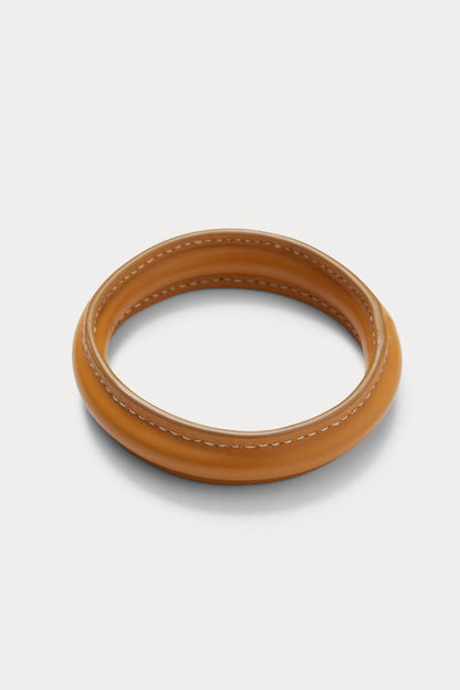 Leather Mota Bracelet Mustard